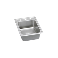  Lustertone Stainless Steel Single Bowl Kitchen Sink - Stainless Steel