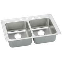 Double Bowl Kitchen Sink 33 x 21-1/4 x 6 Double Bowl Kitchen Sink 33 x 21-1/4 x 6