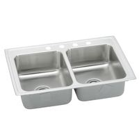Double Bowl Kitchen Sink 33'' x 21-1/4'' x 6'' Double Bowl Kitchen Sink 33'' x 21-1/4'' x 6''