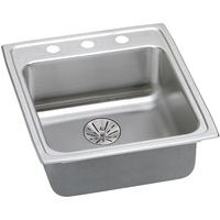  Lustertone Stainless Steel Single Bowl Kitchen Sink - Stainless Steel