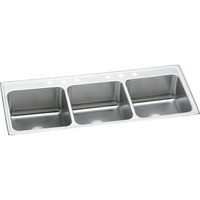  Lustertone Classic Triple Bowl Sink Kitchen Sink - Stainless Steel