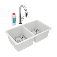 Double Bowl Kitchen Sink 33 in x 18-1/2 in