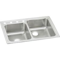  Lustertone Stainless Steel Double Bowl Kitchen Sink - Lustrous Satin