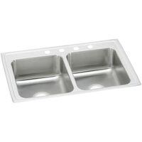  Celebrity Stainless Steel Double Bowl Kitchen Sink - Brushed Satin