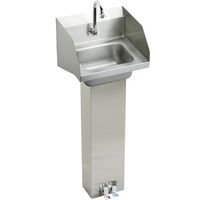  Wall Hung Bathroom Sink - Brushed Satin