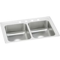  Pacemaker Stainless Steel Double Bowl Kitchen Sink - Stainless Steel