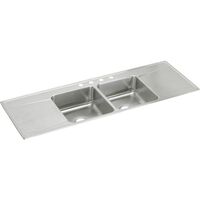  Gourmet Stainless Steel Double Bowl Kitchen Sink - Lustertone