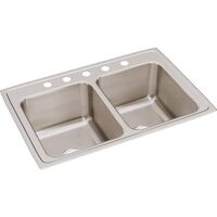  Lustertone Stainless Steel Double Bowl Kitchen Sink - Lustertone