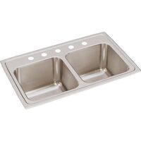  Lustertone Stainless Steel Double Bowl Kitchen Sink - Lustertone