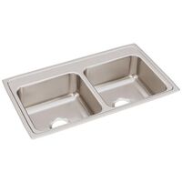  Lustertone Stainless Steel Double Bowl Kitchen Sink - Lustrous Satin