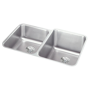 EELUH3120LPDBG Lustertone Stainless Steel Undermount - Double Bowl Kitchen Sink - Stainless Steel EELUH3120LPDBG Lustertone Stainless Steel Undermount - Double Bowl Kitchen Sink - Stainless Steel