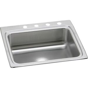 ELR25225 Lustertone Stainless Steel Single Bowl Kitchen Sink - Lustrous Satin