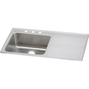 EILGR4322LMR2 Lustertone Stainless Steel Single Bowl Kitchen Sink - Lustrous Satin