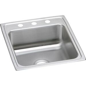 ELR2022OS4 Lustertone Stainless Steel Single Bowl Kitchen Sink - Lustrous Satin