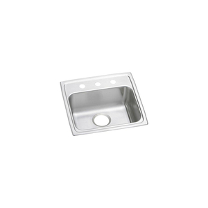 ELRAD1919450 Gourmet Stainless Steel Single Bowl Kitchen Sink - Lustrous Satin