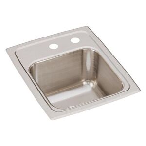 ELR1316MR2 Lustertone Stainless Steel Single Bowl Kitchen Sink - Lustrous Satin