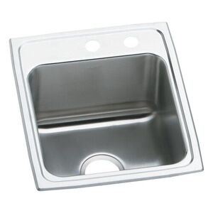 EDLR172010MR2 Lustertone Stainless Steel Single Bowl Kitchen Sink - Lustrous Satin