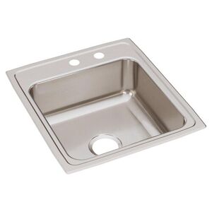 ELR2022MR2 Lustertone Stainless Steel Single Bowl Kitchen Sink - Lustrous Satin