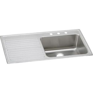 EILGR4322R2 Lustertone Stainless Steel Single Bowl Kitchen Sink - Lustrous Satin