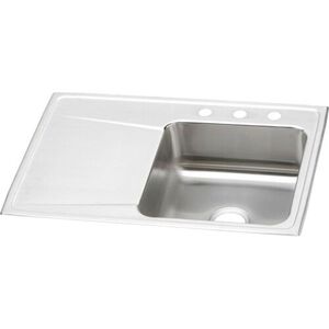 EILR3322RMR2 Lustertone Stainless Steel Single Bowl Kitchen Sink - Lustrous Satin