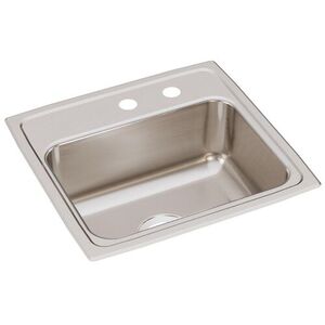 ELR1918MR2 Lustertone Stainless Steel Single Bowl Kitchen Sink - Lustrous Satin