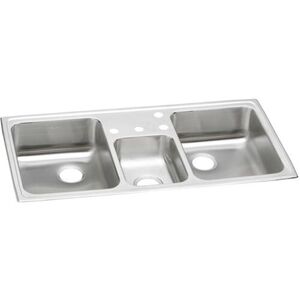 EPSMR43220 Celebrity Triple Bowl Sink Kitchen Sink - Brushed Satin