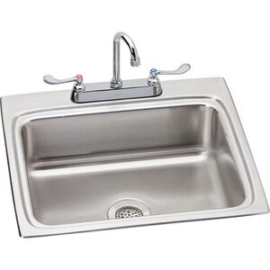 ELR2522SC Lustertone Stainless Steel Single Bowl Kitchen Sink - Lustrous Satin