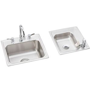 EDRKR23417RC Lustertone Utility Sink Commercial Sink - Lustrous Highlighted Satin