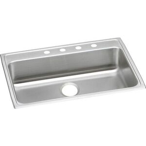 ELRAD312250MR2 Gourmet Stainless Steel Single Bowl Kitchen Sink - Lustrous Satin