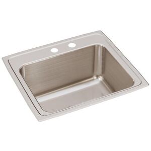 EDLR221910MR2 Lustertone Stainless Steel Single Bowl Kitchen Sink - Lustrous Satin