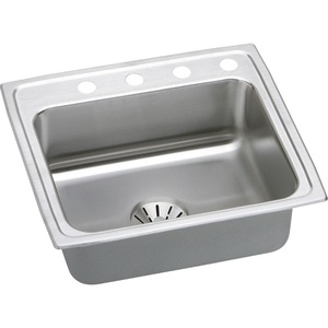 EDLR221910PD2 Lustertone Stainless Steel Single Bowl Kitchen Sink - Stainless Steel EDLR221910PD2 Lustertone Stainless Steel Single Bowl Kitchen Sink - Stainless Steel