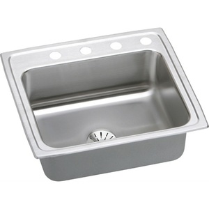 EDLR252110PDMR2 Gourmet Stainless Steel Single Bowl Kitchen Sink - Stainless Steel EDLR252110PDMR2 Gourmet Stainless Steel Single Bowl Kitchen Sink - Stainless Steel