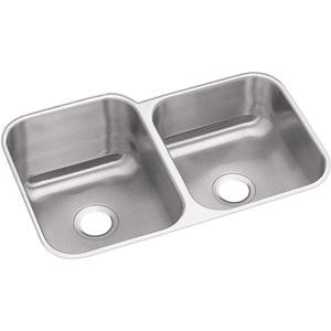 DDXUH312010R Dayton Stainless Steel Undermount - Double Bowl Kitchen Sink - Stainless Steel DDXUH312010R Dayton Stainless Steel Undermount - Double Bowl Kitchen Sink - Stainless Steel