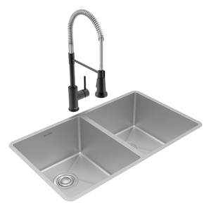 EECTRU30179RTFBC Crosstown Stainless Steel Undermount - Single Bowl Kitchen Sink - Stainless Steel