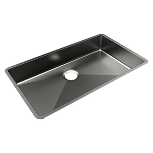 EECTRUAD301755 Crosstown Stainless Steel Undermount - Single Bowl Kitchen Sink - Polished Satin