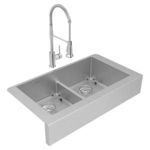 EECTRUFA32179FBC Crosstown Apron Front / Specialty Sink Kitchen Sink - Stainless Steel