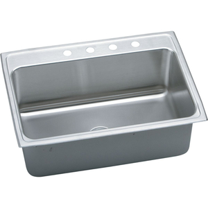 EDLRQ3122101 Gourmet Stainless Steel Single Bowl Kitchen Sink - Lustertone