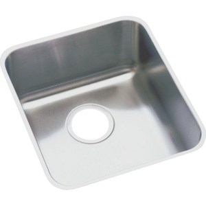 EELUH1616 Lustertone Classic Stainless Steel Undermount - Single Bowl Kitchen Sink - Stainless Steel