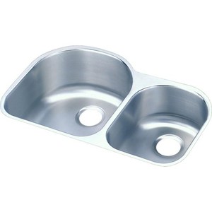 EELUH311910R Lustertone Stainless Steel Undermount - Double Bowl Kitchen Sink - Stainless Steel EELUH311910R Lustertone Stainless Steel Undermount - Double Bowl Kitchen Sink - Stainless Steel