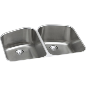 EELUH32229PD Harmony Stainless Steel Undermount - Double Bowl Kitchen Sink - Lustrous Highlighted Satin