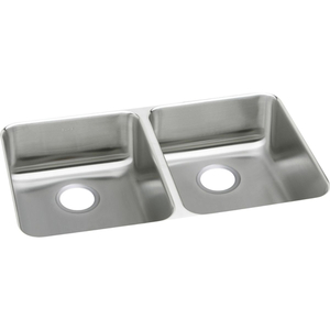 EELUHAD361855 Lustertone Stainless Steel Undermount - Double Bowl Kitchen Sink - Lustertone