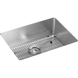 EEFRU2115TC Crosstown Stainless Steel Undermount - Single Bowl Kitchen Sink - Stainless Steel