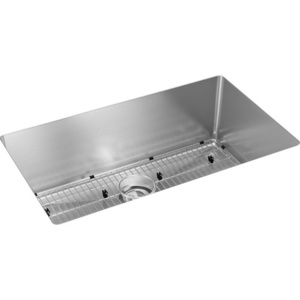 EEFRU311610TC Crosstown Stainless Steel Undermount - Single Bowl Kitchen Sink - Stainless Steel EEFRU311610TC Crosstown Stainless Steel Undermount - Single Bowl Kitchen Sink - Stainless Steel