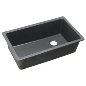 EELGU13322GY0 Quartz Classic White/Color Undermount - Single Bowl Kitchen Sink - Dusk Gray