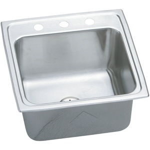 ELR1919PDMR2 Lustertone Stainless Steel Single Bowl Kitchen Sink - Stainless Steel ELR1919PDMR2 Lustertone Stainless Steel Single Bowl Kitchen Sink - Stainless Steel