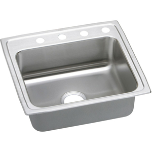 ELRAD2219451 Gourmet Stainless Steel Single Bowl Kitchen Sink - Lustertone