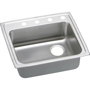 ELRAD221955R2 Lustertone Stainless Steel Single Bowl Kitchen Sink - Lustrous Satin ELRAD221955R2 Lustertone Stainless Steel Single Bowl Kitchen Sink - Lustrous Satin