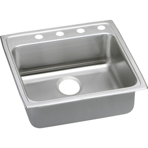 ELRAD2222454 Gourmet Stainless Steel Single Bowl Kitchen Sink - Lustertone