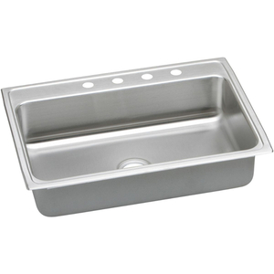 ELRAD3122453 Gourmet Stainless Steel Single Bowl Kitchen Sink - Lustertone