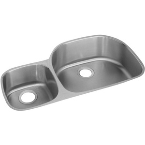 EELUH362110L Harmony Stainless Steel Undermount - Double Bowl Kitchen Sink - Stainless Steel